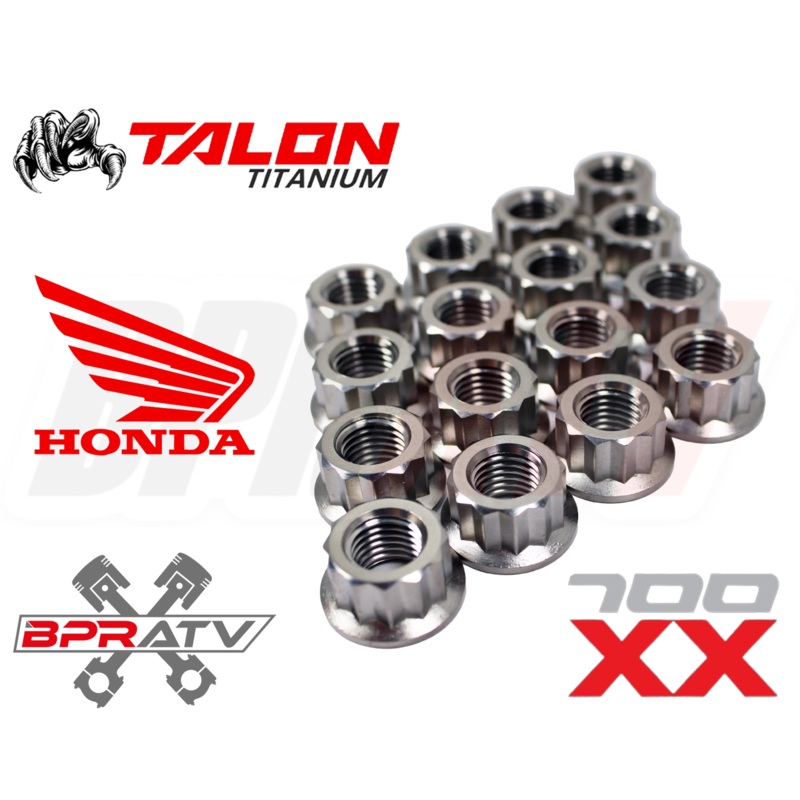 Honda TRX700XX TRX 700XX TITANIUM Lug Nut Complete Set Front Rear Kit Set of 16