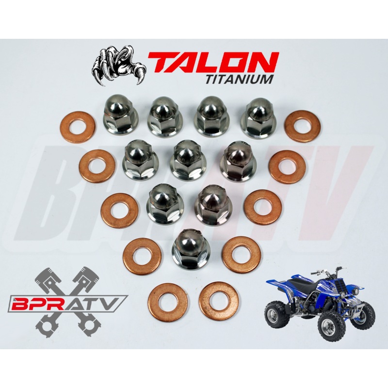 NEW  Talon Titanium Acorn Head Nuts & Washers Yamaha Banshee 350 Cool Head