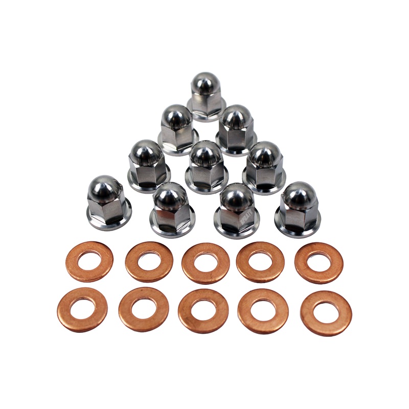 Pro Design Cool Head Rebuild TITANIUM Acorn Nut Nuts Stud Kit Yamaha Banshee 350