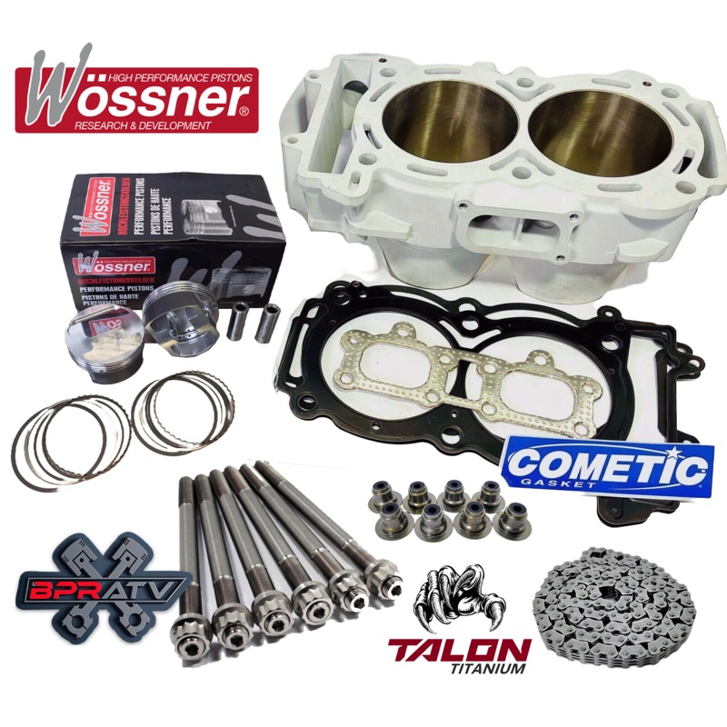 RZR XP 900 96mm Big Bore Cylinder 935cc 12:1 WOSSNER Pistons Top End Rebuild Kit