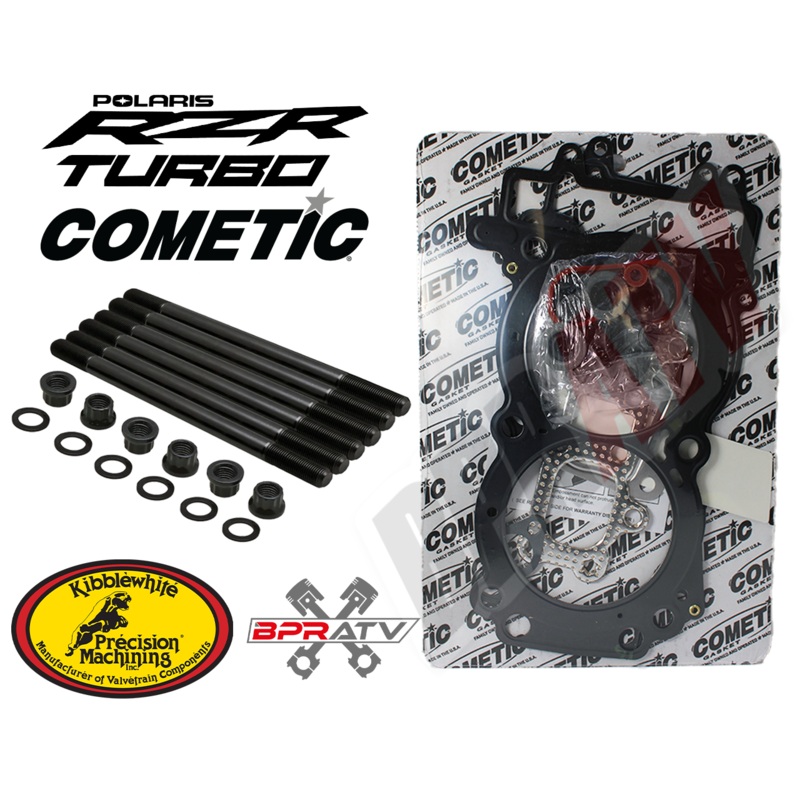 RZR XP XPT TURBO OEM Bore Cometic Top End Gasket MLX + Kibblewhite Head Stud Kit