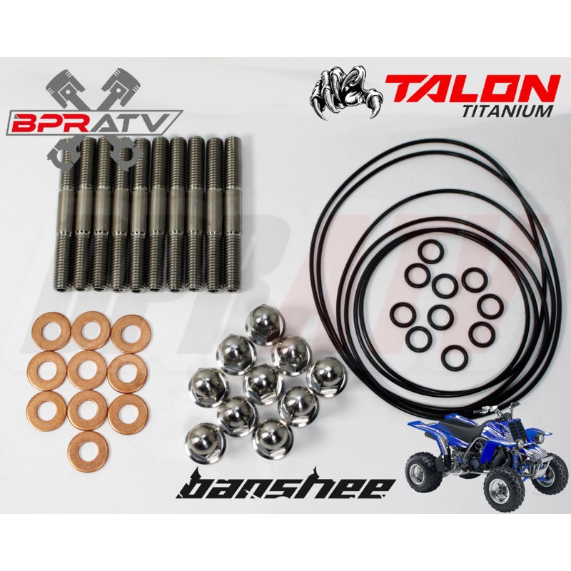 Yamaha Banshee 350 TITANIUM Pro Design Cool Head Stud Kit Nuts & O-Rings Gaskets