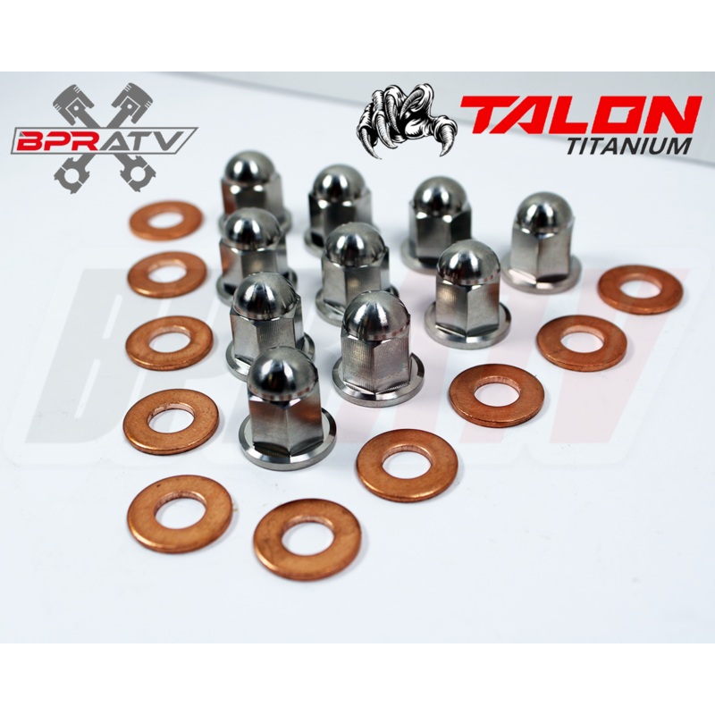 Yamaha Banshee 350 YFZ350 Cool Head Rebuild TITANIUM Acorn Nuts Washers Stud Kit