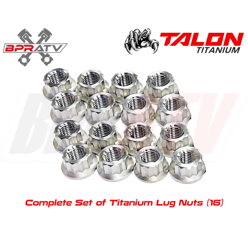 Yamaha Blaster 200 YFS200 YFS 200 TITANIUM Lug Nuts Complete Wheel Kit Set of 16