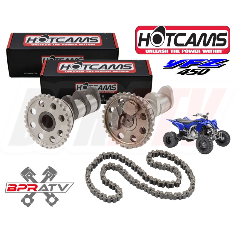 YFZ450 YFZ 450 Big Bore Hotcams Hot Cams Stage 3 Camshafts HOTCAMS Timing Chain