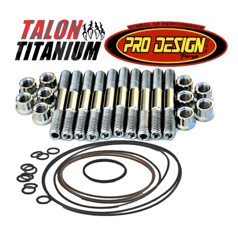 Banshee Cool Head Studs Orings TITANIUM Pro Design Billet Cylinder Head Stud Kit