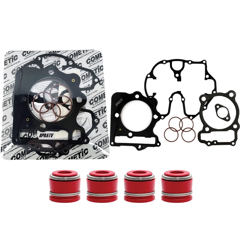 Honda 400EX 86 87 88 89 mm Big Bore Cometic Top End Gasket Kibblewhite RED Seals