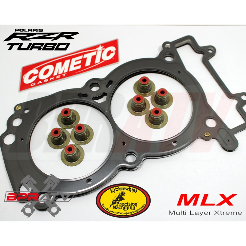 Polaris RZR XP Turbo S S4 XP4 MLX 4-Layer Head Gasket Kibblewhite RED Viton Seal