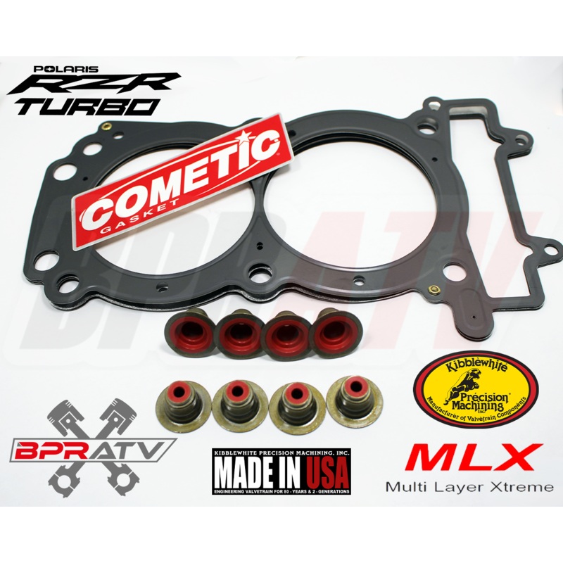 Polaris RZR XP XPT TURBO Cometic MLX 4-Layer Head Gasket Kibblewhite RED Seals