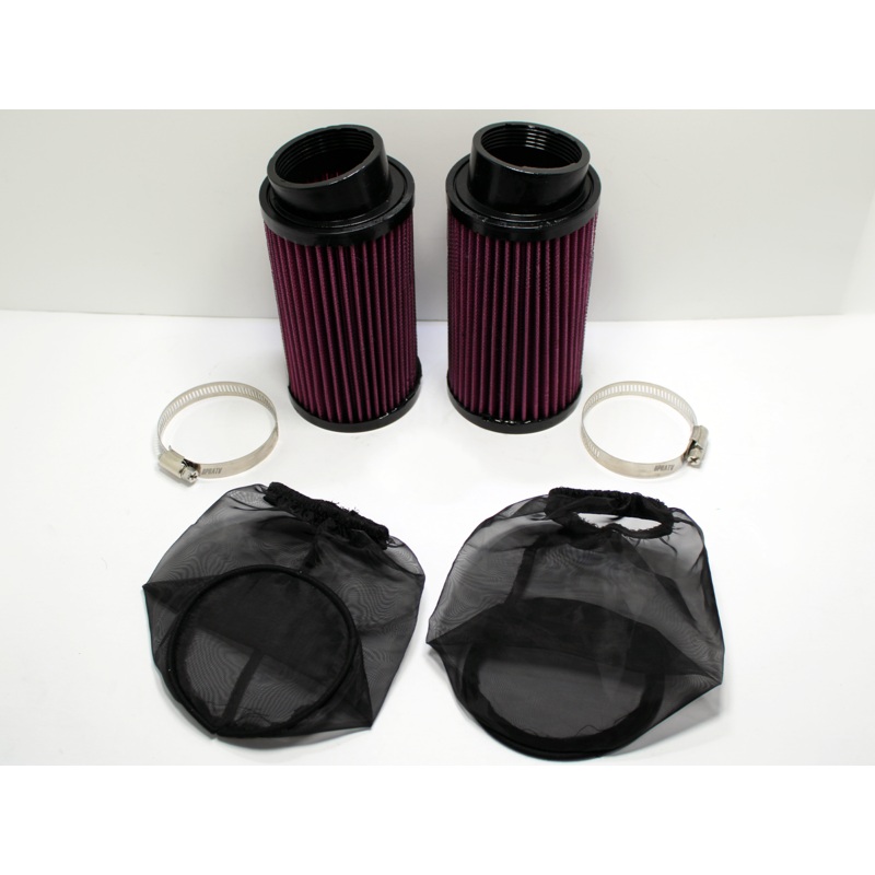 Yamaha Banshee CUB 6 Air Filter Pods 2.25 Flange PWK 33-36mm & OUTERWEARS Pair