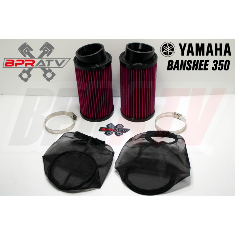Yamaha Banshee K+N Style PWK 33 34 35 35mm Carbs Air Filter Pods OUTERWEARS Pair
