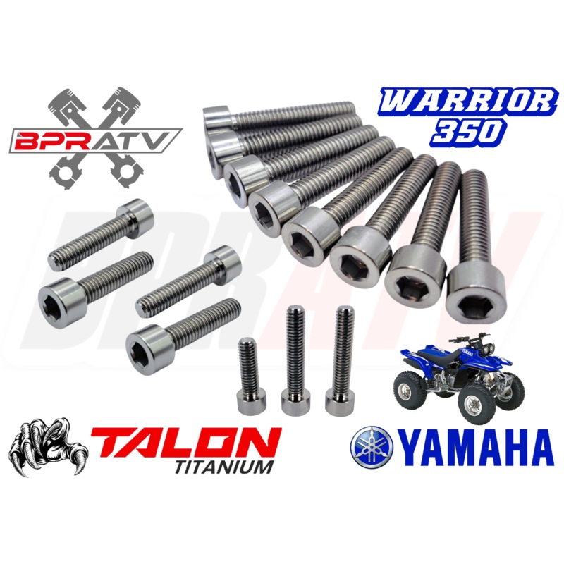 Yamaha Warrior 350 YFM350X YFM 350X TITANIUM Clutch Cover Bolts Screw Kit Ti Set