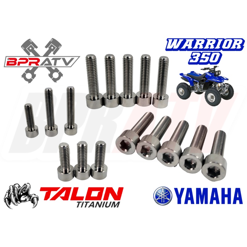 Yamaha Warrior 350 YFM350X YFM 350X TITANIUM Crankcase Engine Bolt Screw Kit Set