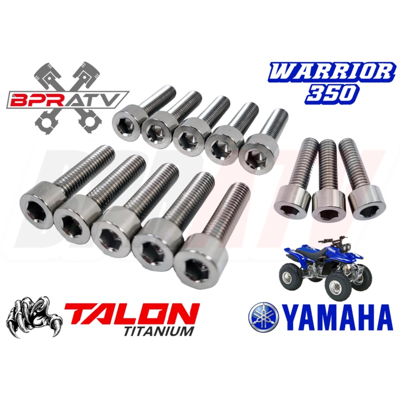 Yamaha Warrior 350 YFM350X YFM 350X TITANIUM Stator Cover Bolts Screw Kit Ti Set