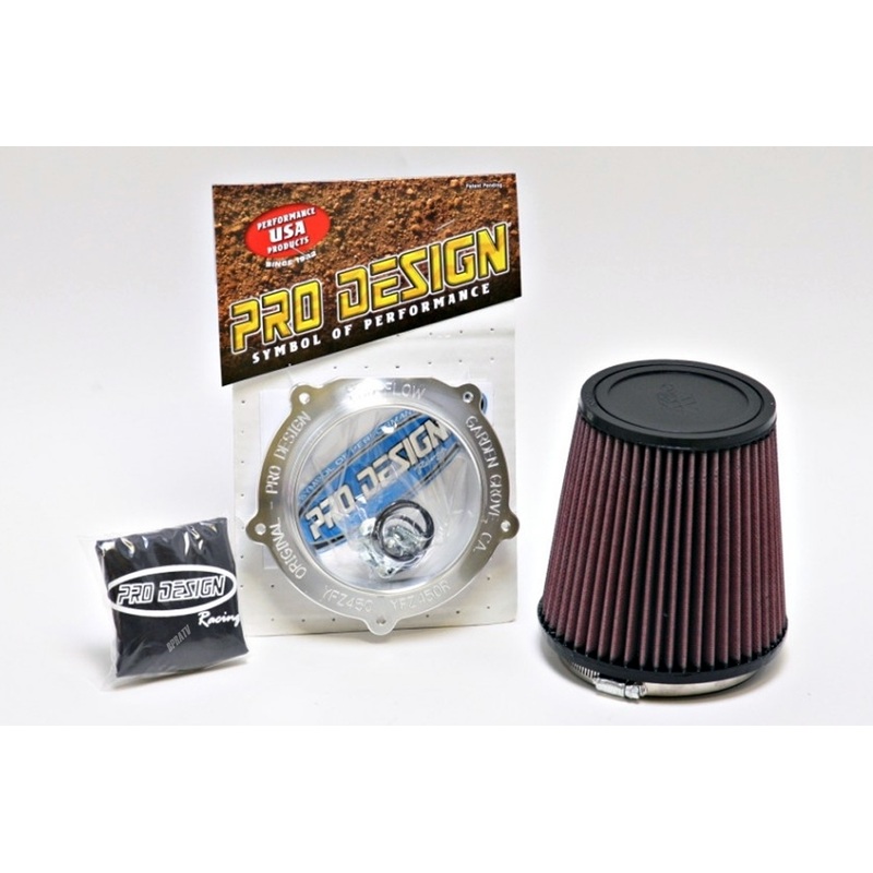 Yamaha YFZ450 YFZ 450 YFZ450R 450X Pro Design Pro Flow K&N Air Filter Intake Kit