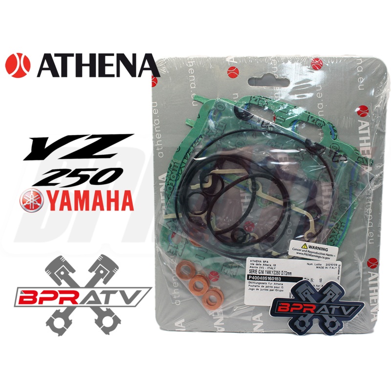 Yamaha YZ250 YZ 250 2 Stroke ATHENA Big Bore 72 mil Top End Gasket Kit All Years