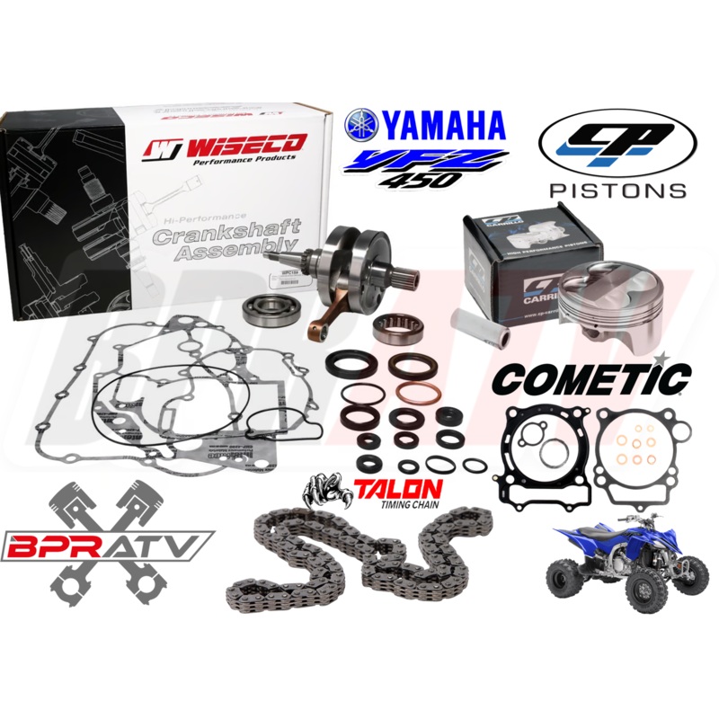 YFZ450 YFZ 450 95mm Stock Bore CP Pump Gas Piston Wiseco Crank Motor Rebuild Kit
