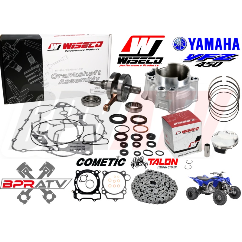 YFZ450 YFZ 450 95mm Stock Bore Cylinder Piston Wiseco Crank Motor Rebuild Kit