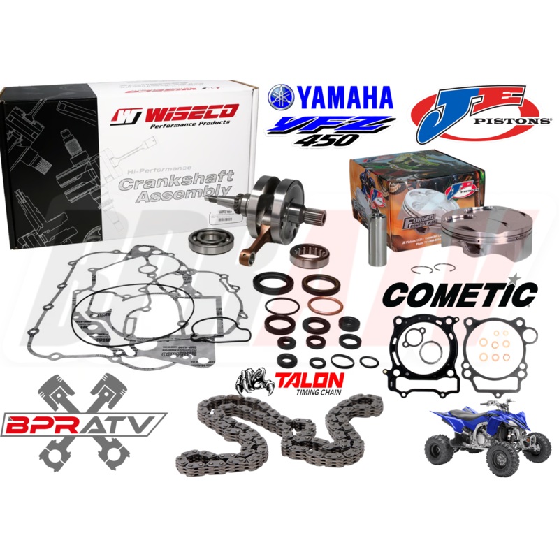 YFZ450 YFZ 450 95mm Stock Bore JE Pump Gas Piston Wiseco Crank Motor Rebuild Kit