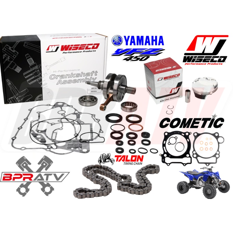 YFZ450 YFZ 450 95mm Stock Bore Pump Gas Wiseco Piston Crank Motor Rebuild Kit BP