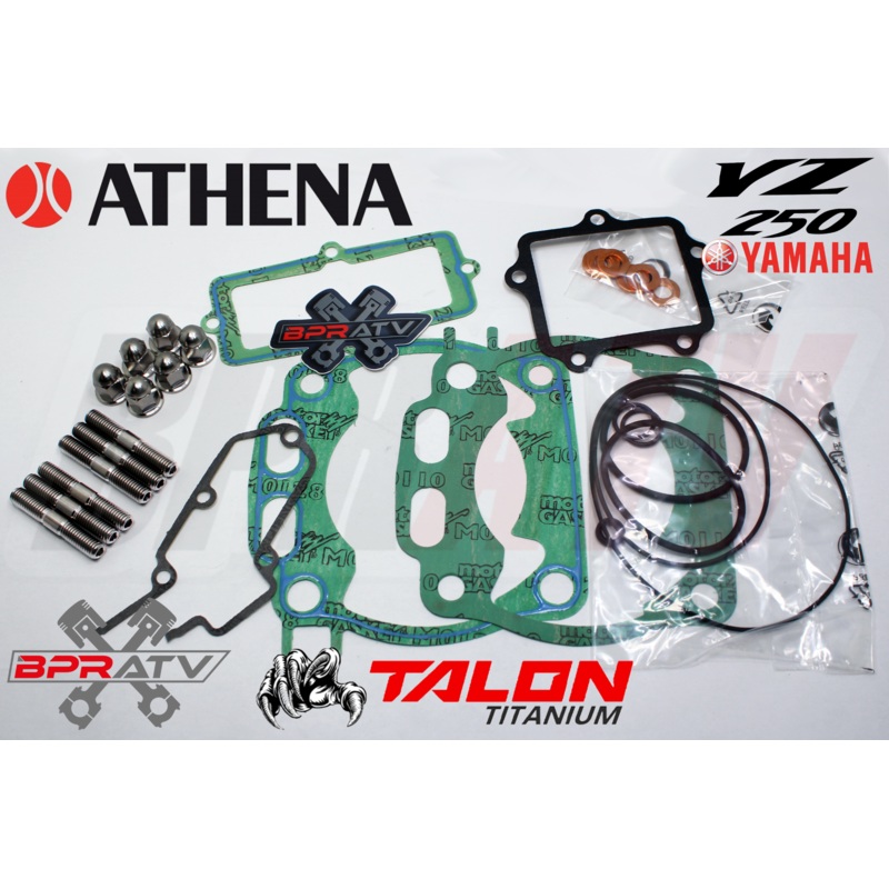 YZ250 YZ 250 ATHENA Big Bore 72mm Top End Gasket TITANIUM Cylinder Head Stud Kit