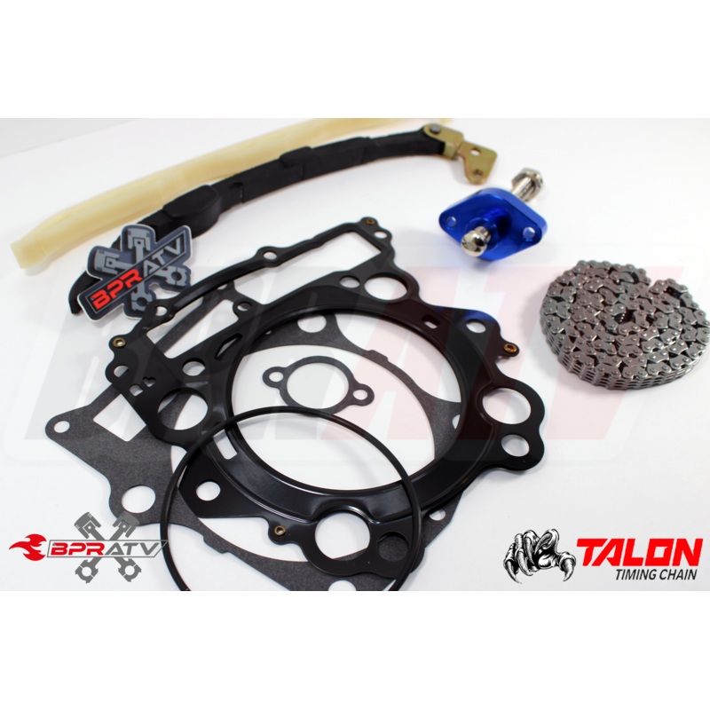 02-08 Grizzly 660 Cam Timing Chain Guides BLUE Cam Chain Tensioner Kit & Gaskets