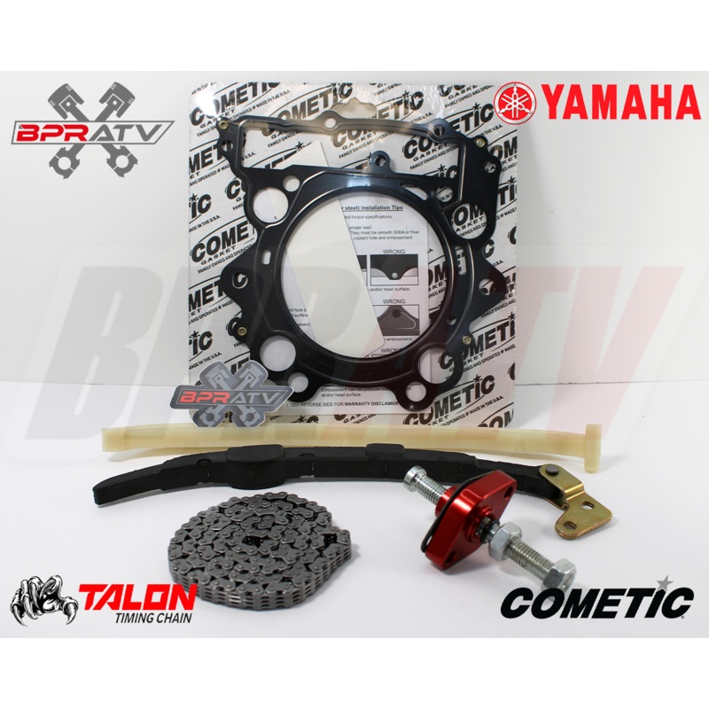 02-08 Grizzly 660 Cam Timing Chain Guides RED Cam Chain Tensioner Cometic Gasket