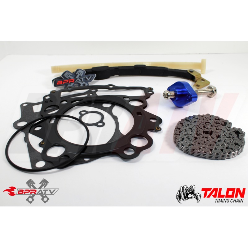 04-07 Rhino 660 Cam Timing Chain Guides BLUE Cam Chain Tensioner Kit Top Gasket