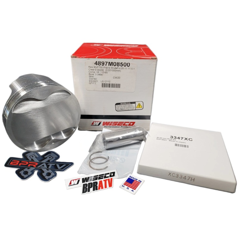 05-11 Kawasaki Brute Force 750 KVF 750 11.5:1 Stock Bore 85mm Wiseco Piston Kit
