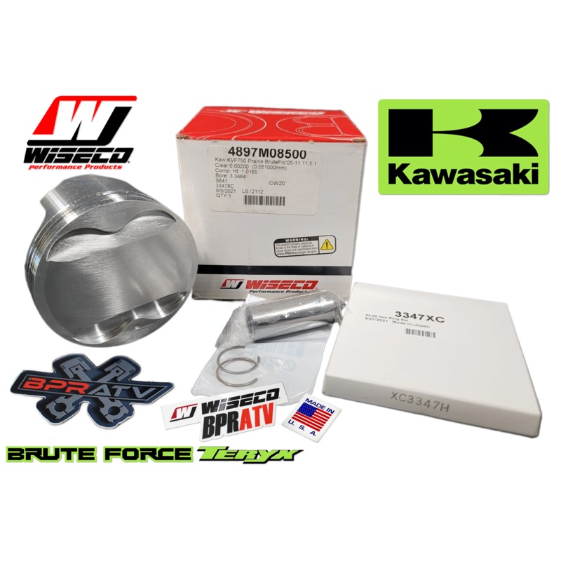 2005-11 Brute Force 750 KVF750 11.5:1 OEM STD 85mm Wiseco Piston Kit 4897M08500