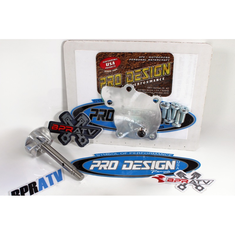 Banshee Pro Design Cool Billet Aluminum EZ Drain Water Pump Cover & BPR Impeller