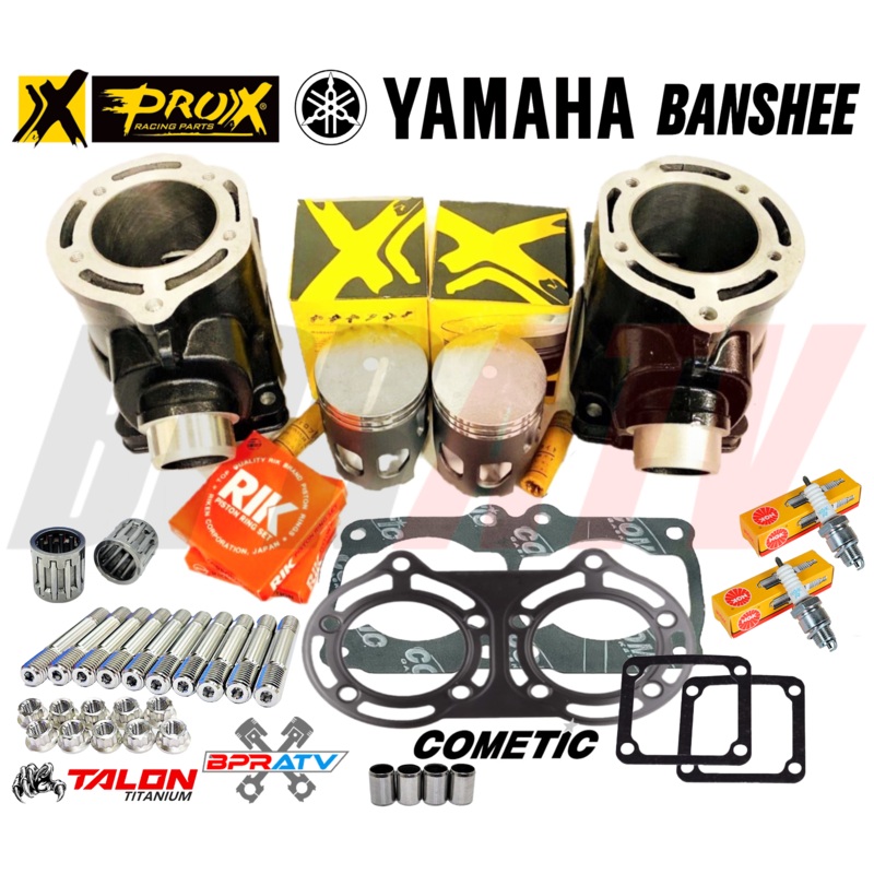 Best Banshee 350 Top End Rebuild Kit Stock OEM Bore Tuned Cylinders Pistons Set