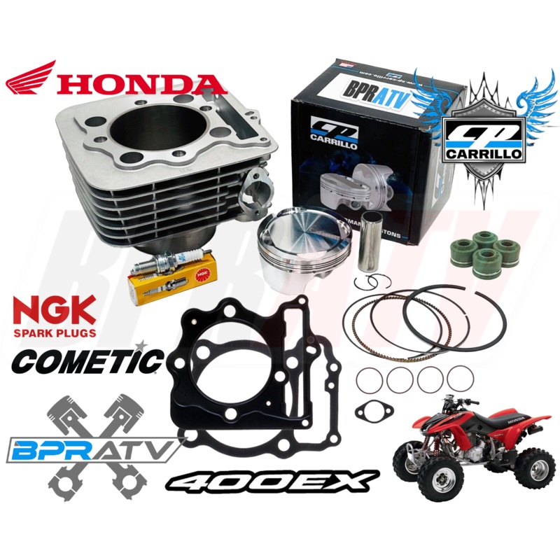 Honda 400EX 400X XR400 Top End Rebuild Kit CP 11:1 Piston Gaskets Cylinder NGK