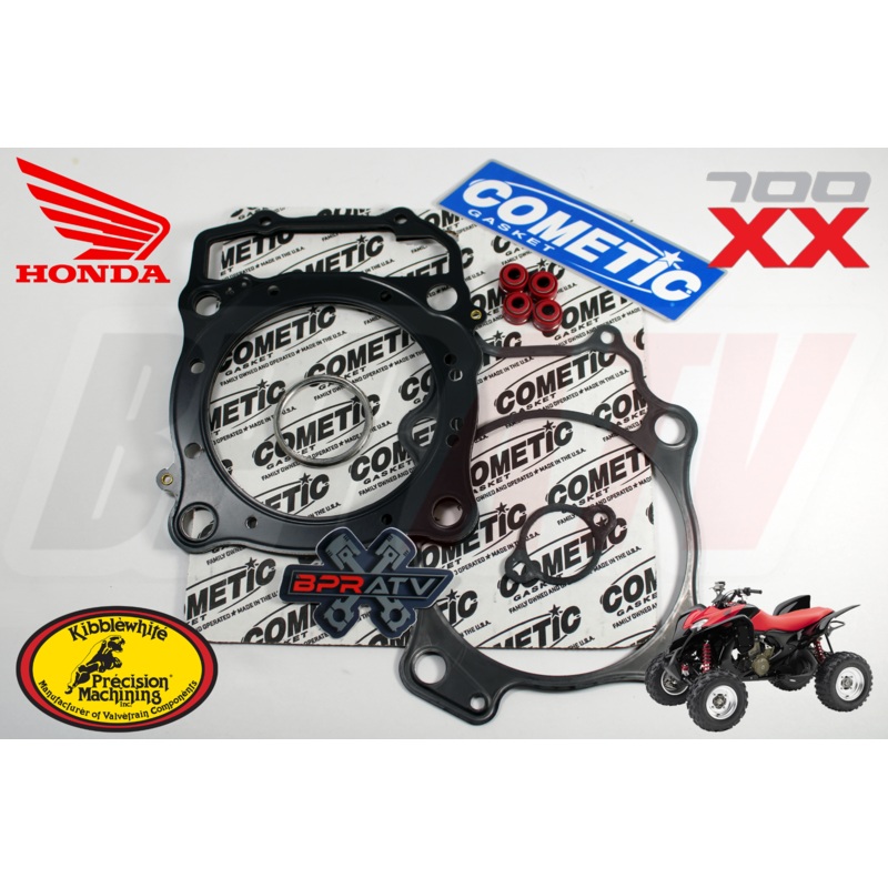 Honda TRX700XX TRX 700XX Stock Bore Cometic Top End Gasket Kit & KPMI RED Seals