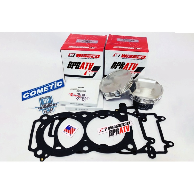 Polaris XP1000 XP 1000 Wiseco Pistons Stock Bore Pump Gas Top End Rebuild Kit x2