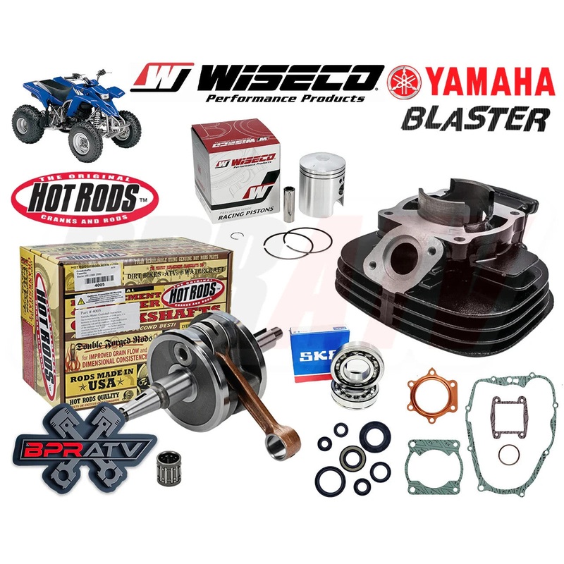 Yamaha Blaster YFS200 68mm Big Bore Cylinder Wiseco Hot Rods Crank Rebuild Kit