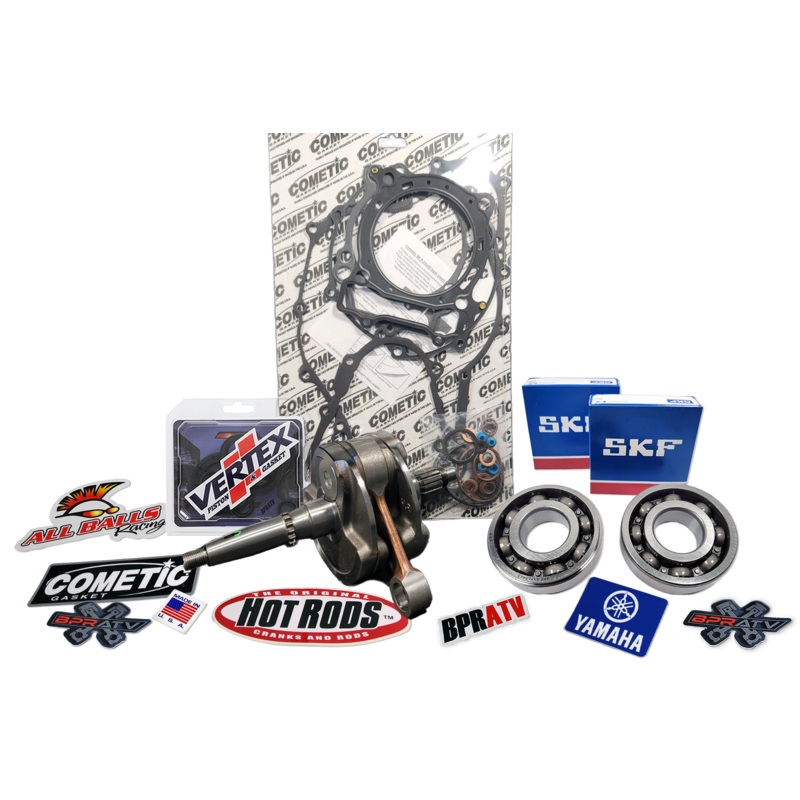 Yamaha YFZ450 Bottom End Engine Rebuild Kit Hot Rods Crank Bearings 98mm Gaskets