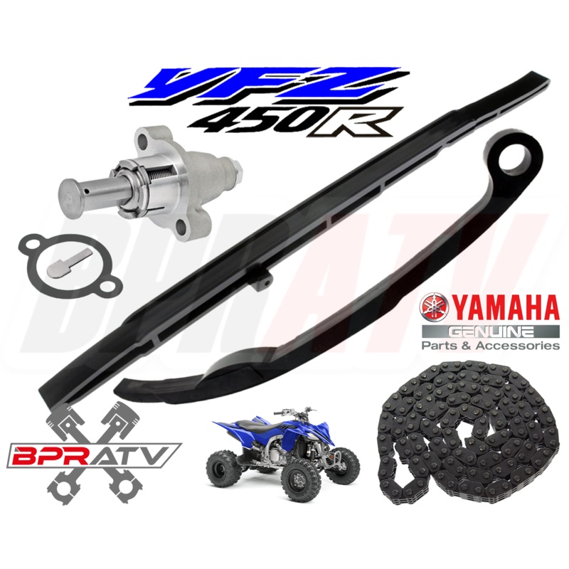 Yamaha YFZ450R YFZ 450R Timing Guides Tensioner Chain Tensioner & OEM Cam Chain