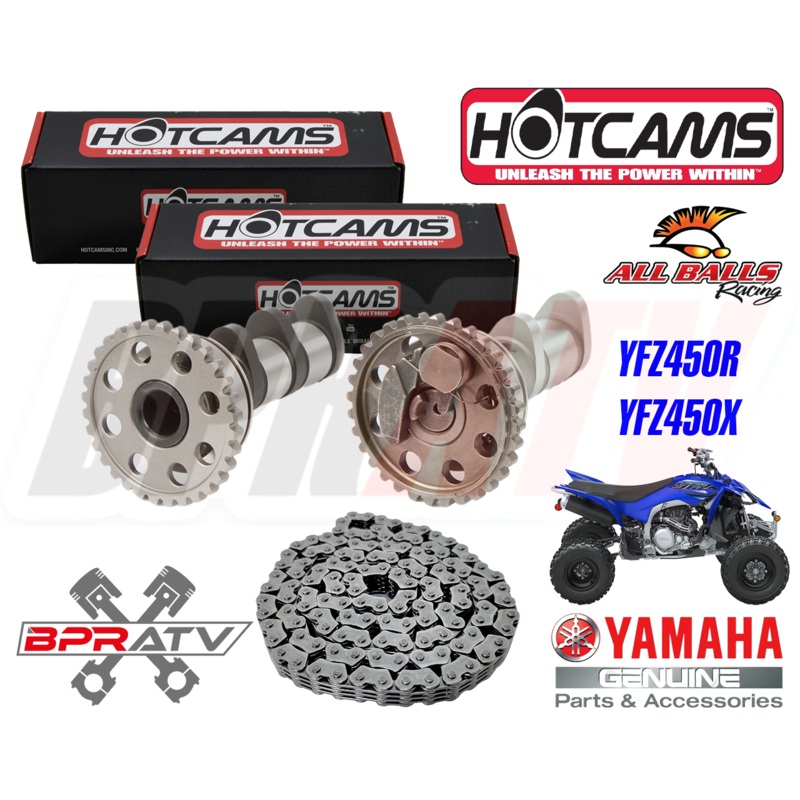 YFZ450R YFZ 450R 450X SE Hot Cams Stage 2 TWO Camshafts YAMAHA OEM Timing Chain