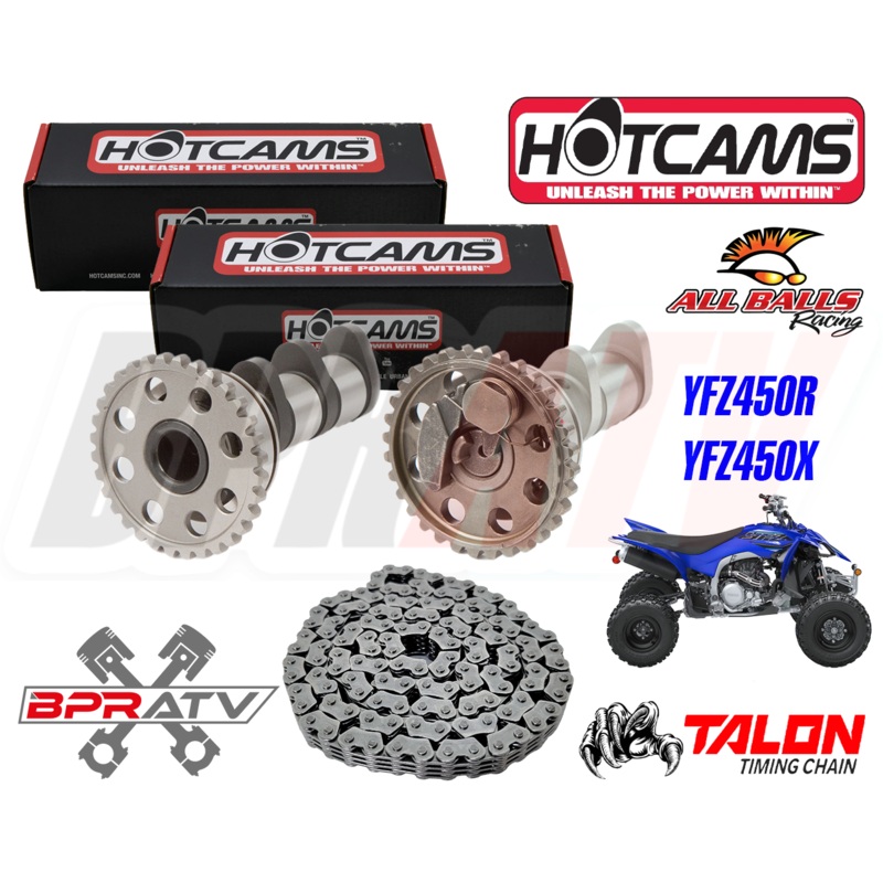 YFZ450R YFZ 450R 450X SE Hotcams Hot Cams Stage 2 TWO Camshafts Cam Timing Chain