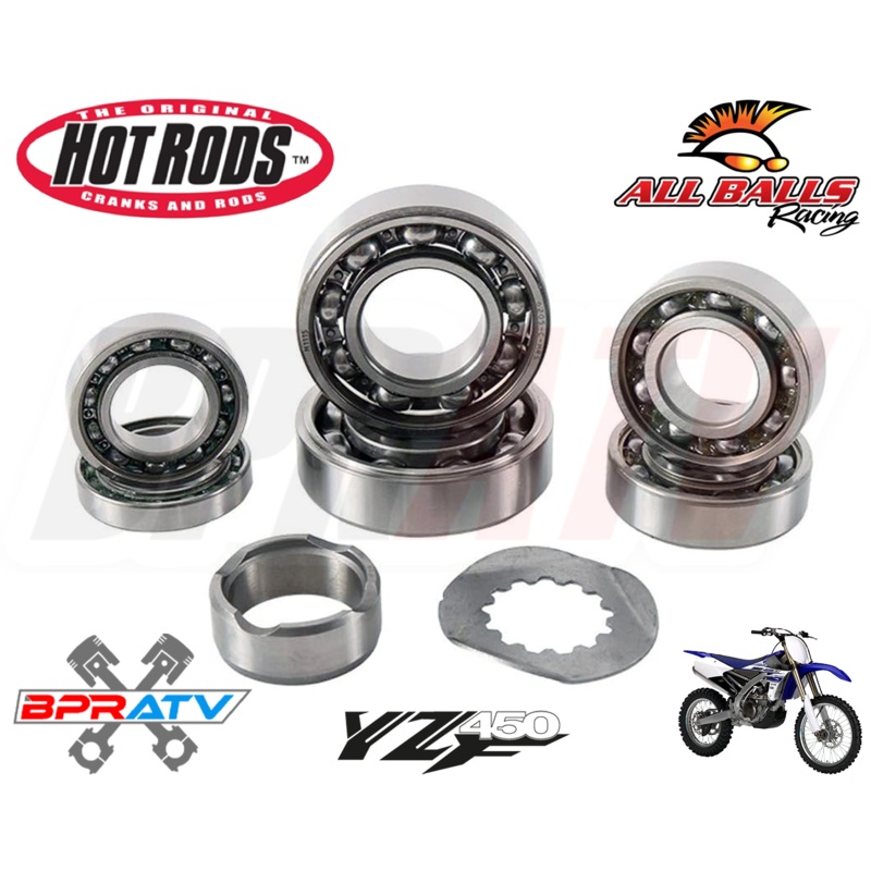 03 04 Yamaha YZ450F YZ 450F Hot Rods Heavy Duty Transmission Bearings Kit Hotrod