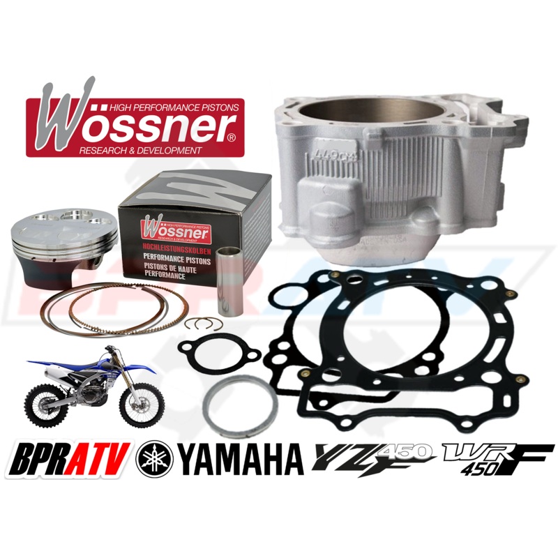 03-05 YZ450F YZ 450F Top End Rebuild Kit Stock Bore Cylinder WOSSNER Piston Kit