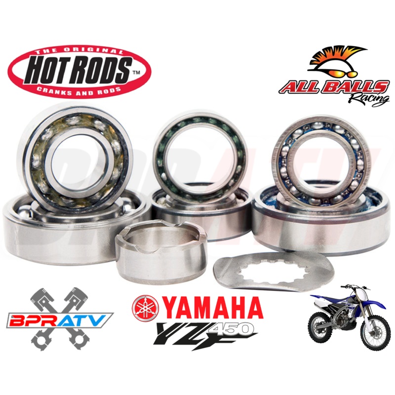 10+ YZ450F YZ450FX WR450F Hotrods Heavy Duty Transmission Bearings Kit Hot Rods
