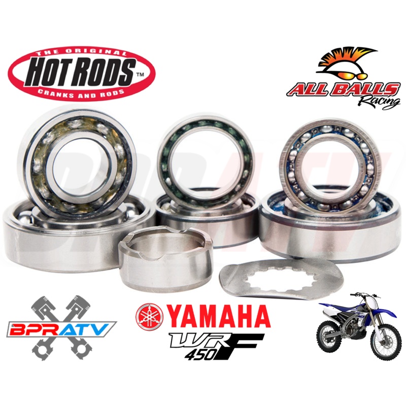 16-21 Yamaha WR450F WR 450F Hot Rods Heavy Duty Transmission Bearings Kit Hotrod