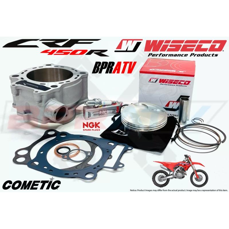 17-24 Honda CRF450RX CRF 450RX Stock Cylinder WISECO Piston Top End Rebuild Kit