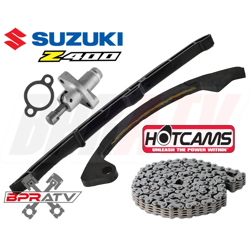 Suzuki LTZ400 Timing Guide Guides Tensioner Chain Tensioner & HOT CAMS Cam Chain