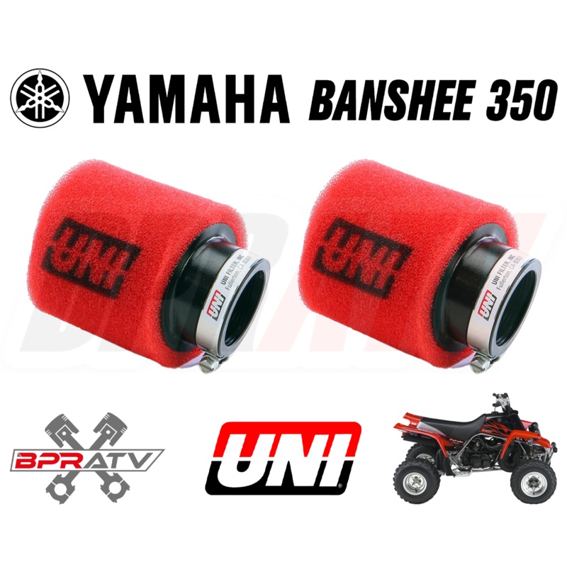 Yamaha Banshee 350 UNI FOAM Air Filters 26mm STOCK SIZE Carbs Mikuni Keihin PWK