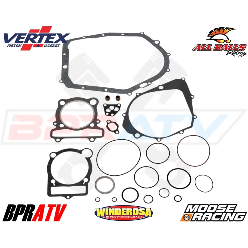 04-13 Yamaha Raptor 350 YFM350R 350R Vertex Moose Racing Complete Gasket Set Kit