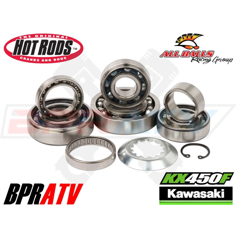 09-21 Kawasaki KX450F KX 450F Hot Rods TBK Heavy Duty Transmission Bearings Kit