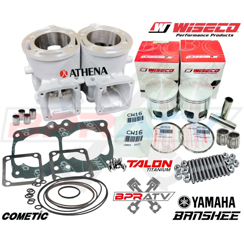 Best Banshee Athena Cylinders 68mm Big Bore Kit 392 Top End Rebuild Upgrade Redo